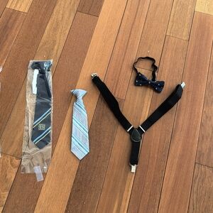 kids tie, bow tie, $5 for 1 pc, $8 for 2 pcs, Kids Boys Formal Suits Suspenders